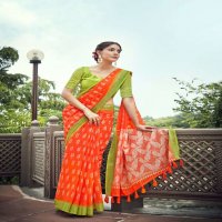 SHVETAMBAR TREE SHINE PURE LINEN SAREES AUTHORIZED SUPPLIER IN SURAT