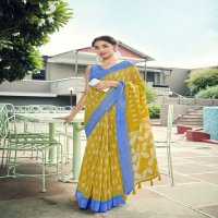 SHVETAMBAR TREE SHINE PURE LINEN SAREES AUTHORIZED SUPPLIER IN SURAT