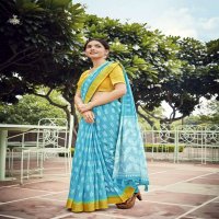 SHVETAMBAR TREE SHINE PURE LINEN SAREES AUTHORIZED SUPPLIER IN SURAT