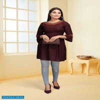 ICONIC VOL 2 BY FLY FREE HEAVY RAYON SHORT TOP KURTI CATALOG