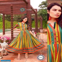 Aradhna Fashion Stripy Vol-1 Wholesale Anarkali Long Kurtis