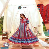Aradhna Fashion Stripy Vol-1 Wholesale Anarkali Long Kurtis