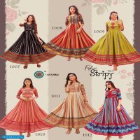 Aradhna Fashion Stripy Vol-1 Wholesale Anarkali Long Kurtis