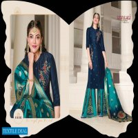 LILY AND LALI RIWAAZ 2 SILK ASTONISH STYLE KURTI DIVIDER PLAZZO WITH DUPATTA CATALOG