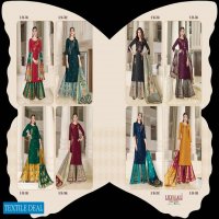 LILY AND LALI RIWAAZ 2 SILK ASTONISH STYLE KURTI DIVIDER PLAZZO WITH DUPATTA CATALOG