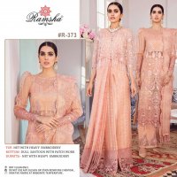 RAMSHA RAMSHA VOL 27 R 371 TO R 374 GEORGGET REGAL LOOK SALWAR SUIT CATALOG