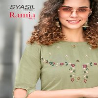 SYASII FASHION RAMIA VOL 2 CHINNON WESTERN STYLE KURTI WITH PANT CATALOG