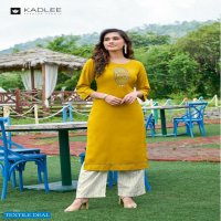 Kadlee Pankh Vol-6 Wholesale Ready to Wear Kurti With Plazzo Set