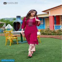 Kadlee Pankh Vol-6 Wholesale Ready to Wear Kurti With Plazzo Set