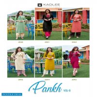 Kadlee Pankh Vol-6 Wholesale Ready to Wear Kurti With Plazzo Set