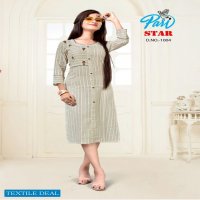 Pari Star Wholesale Printed Long Kurtis