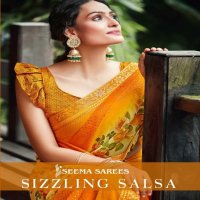 SIZZLING SALSA BY SEEMA SAREE 60 GRAM PRINTED CASUAL SAREES