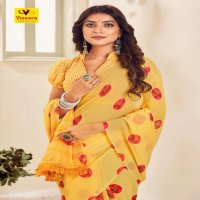 VINAMRA ANUPAMA VOL 1 PURE GEORGETTE SOFT PRINTED SARIS WHOLESALER
