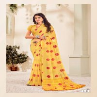 VINAMRA ANUPAMA VOL 1 PURE GEORGETTE SOFT PRINTED SARIS WHOLESALER
