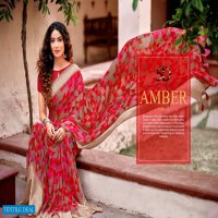 5D AMBER VOL 8 GEORGETTE PRINTED FANCY SAREES