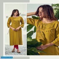 RIYA ALIVIA RAYON EMBROIDERY CASUAL WEAR LADIES KURTIS
