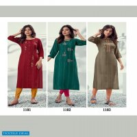 RIYA ALIVIA RAYON EMBROIDERY CASUAL WEAR LADIES KURTIS
