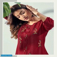 RIYA ALIVIA RAYON EMBROIDERY CASUAL WEAR LADIES KURTIS