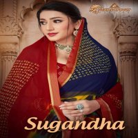 MANSAROVER FASHION PRESENTS SUGANDHA WEIGHTLESS BANDHANI PRINT SAREE AT CHIPEST RATE