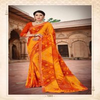 MANSAROVER FASHION PRESENTS SUGANDHA WEIGHTLESS BANDHANI PRINT SAREE AT CHIPEST RATE