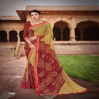 MANSAROVER FASHION PRESENTS SUGANDHA WEIGHTLESS BANDHANI PRINT SAREE AT CHIPEST RATE