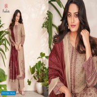 SUDRITI PRESENTS NAZMA PASHMINA DIGITAL PRINT WITH MIRROR WORK DRESS MATERIALS