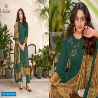 SUDRITI PRESENTS NAZMA PASHMINA DIGITAL PRINT WITH MIRROR WORK DRESS MATERIALS