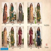 SUDRITI PRESENTS NAZMA PASHMINA DIGITAL PRINT WITH MIRROR WORK DRESS MATERIALS