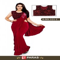 Paras All Hit Design Wholesale Festive Readymade Blouse Sarees
