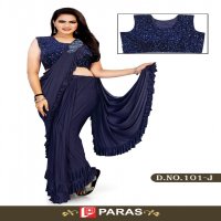 Paras All Hit Design Wholesale Festive Readymade Blouse Sarees