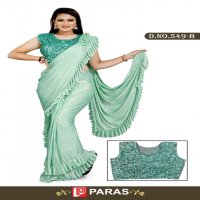 Paras All Hit Design Wholesale Festive Readymade Blouse Sarees