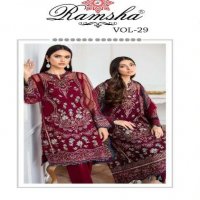 RAMSHA VOL 29 SERIES 387-390 DESIGNER PAKISTANI WORK SALWAR KAMEEZ