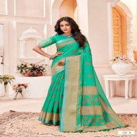 SILVER 7 PATTA D NO 109 BY VINAMRA CORPORATION COTTON DAILY WEAR SAREE AT LOWEST RATE