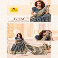 SILVER 7 PATTA D NO 109 BY VINAMRA CORPORATION COTTON DAILY WEAR SAREE AT LOWEST RATE
