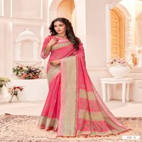 SILVER 7 PATTA D NO 109 BY VINAMRA CORPORATION COTTON DAILY WEAR SAREE AT LOWEST RATE
