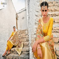 FLORASION BY IBIZA PURE CHINON JACQUARD DELICATE EMBROIDERY WORK SALWAR SUITS TRADER