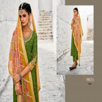 FLORASION BY IBIZA PURE CHINON JACQUARD DELICATE EMBROIDERY WORK SALWAR SUITS TRADER