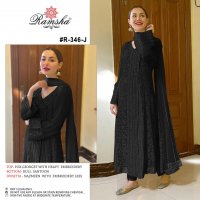 RAMSHA R-346 NX 2 GEORGET ELEGANT SALWAR SUIT CATALOG