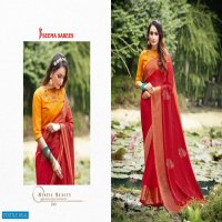 ARAVALI BY SEEMA SAREES VISCOSE CHIFFON FANCY SAREE WITH BLOUSE COMBINATION