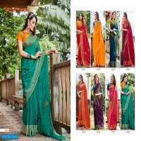 ARAVALI BY SEEMA SAREES VISCOSE CHIFFON FANCY SAREE WITH BLOUSE COMBINATION