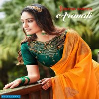 ARAVALI BY SEEMA SAREES VISCOSE CHIFFON FANCY SAREE WITH BLOUSE COMBINATION