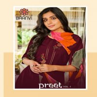 PREET VOL 1 BY BAANVI READYMADE CHINON SILK CASUAL SALWAR KAMEEZ