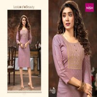 SEQUENCE BY NISH HEAVY RAYON WITH WORK KURTI CATALOG WHOLESALER BEST RATE