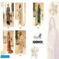 SANIYA BLOCKBUSTER VOL 1 GEORGETTE WORK PAKISTANI DESIGNER DRESSES