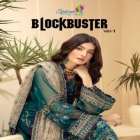 SANIYA BLOCKBUSTER VOL 1 GEORGETTE WORK PAKISTANI DESIGNER DRESSES