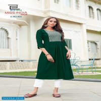 BLUE HILLS MISS INDIA VOL 5 RAYON NAYRA CUT DAILY WEAR BIG SIZES KURTIS