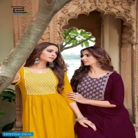 BLUE HILLS MISS INDIA VOL 5 RAYON NAYRA CUT DAILY WEAR BIG SIZES KURTIS