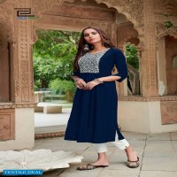 BLUE HILLS MISS INDIA VOL 5 RAYON NAYRA CUT DAILY WEAR BIG SIZES KURTIS