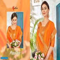Manthan Pavitra Wholesale Fancy Fabrics Indian Sarees