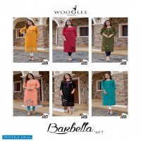 Wooglee Barbella Vol-8 Wholesale Full Stitch Kurtis